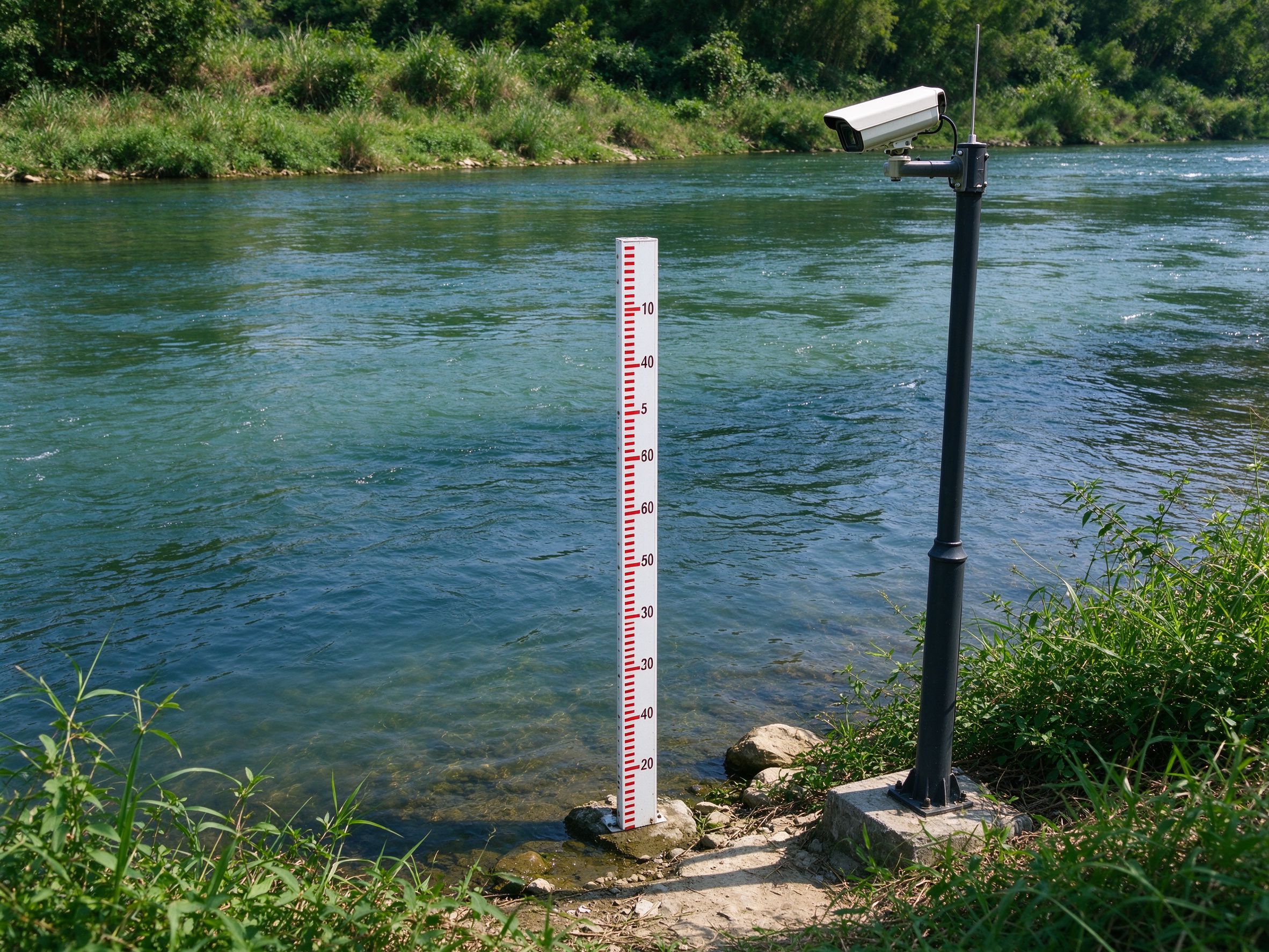 河道/灌区摄像头AI水尺读数